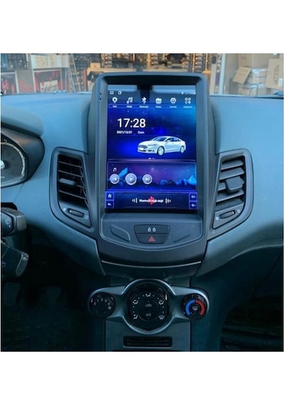 Ford Fiesta Tesla 2009-2018 -9.7'' Android Gerçek 4+64 Gb Ram/4çekirdek 1.6ghz/bt-carplay 9"