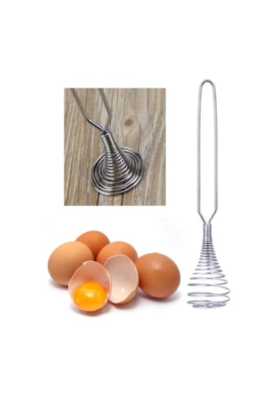 Paslanmaz Metal Mini Yumurta Çırpıcı & Karıştırıcı Çok Renkli