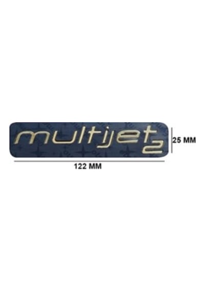 Fiat Uyumlu Multijet 2 Krom Yazı 25 122 Mm