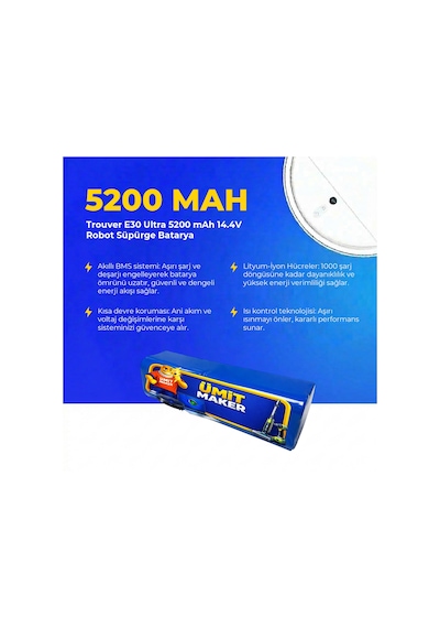 Trouver E30 Ultra 5200 Mah 14.4v Robot Süpürge Batarya