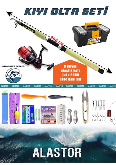 Alastor Olta Takımı Kıyı Olta Seti Hem Tuzlu Su İçin Hem De Ta...
