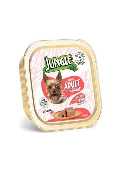 Jungle Püre Yetişkin Köpek Kuzu Etli 100 G 103 Ivory