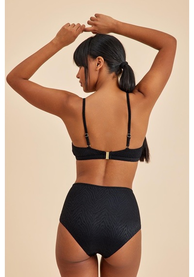 Amarelle Bali Siyah Dolgusuz Toparlayıcı Bikini Takım Siyah