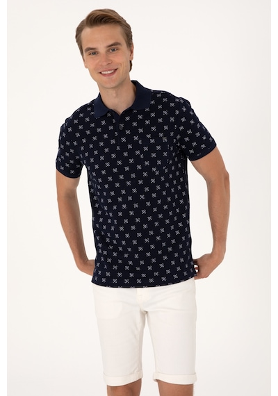 U.S. Polo Assn. Erkek Regular Fit Lacivert Polo Yaka Tişört 50300379-VR033