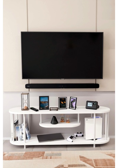 Modern Tv Ünitesi Ahşap Raflı 2 Katlı Televizyon Sehpası Minimalist,dayanıklı, Tv Standı Beyaz Demir Beyaz Modern Tv Ünitesi Ahşap Raflı 2 Katlı Televizyon Sehpası Minimalist,dayanıklı, Tv Standı Beyaz Demir Beyaz
