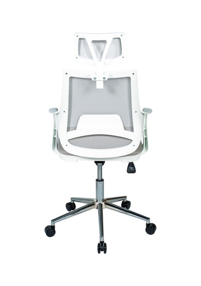 Ofisbazaar Buya Beyaz Fileli Ofis Koltuğu Ergonomik Ve Modern Tasarım Gri Gri