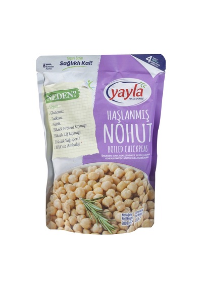Yayla Haşlanmış Nohut 700g 4'li Avantaj Paketi - 4 Adet Tarı