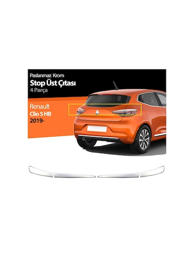 Clio 5 Stop Üst Cıatsı Krom 2020 2021 2022