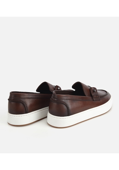 Hotiç Erkek Deri Kahverengi Metal Detaylı Günlük Loafer 02ayh320290a480 02ayh320290a480 Kahverengi