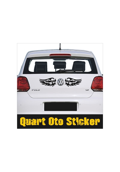 2 Adet Kanat Sticker, Araba Sticker, Quarts Oto Sticker