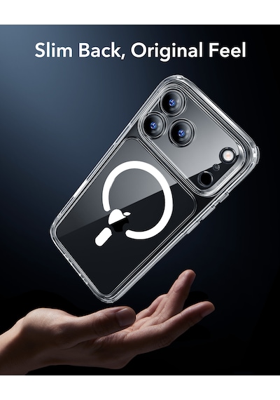 Esr Apple Uyumlu iPhone 17 Pro Max Classic Hybrid Magsafe Kılıf - Kamera Kontrol Buton - Şeffaf Şeffaf