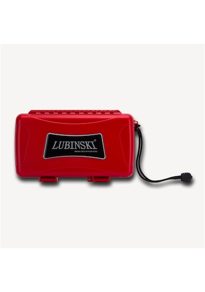 Lubinski Seyahat Puro Kutusu Humidor Kırılmaz Plastik Kırmızı 5's