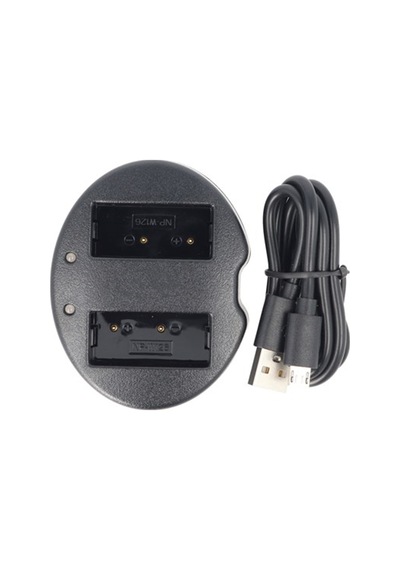 Iki Fuji Np-W126 Pil İçin 2 Yönlü Usb Şarj Cihazı Şarj Adaptörü