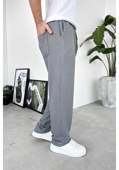 Füme Breeze Soft Baggy Pantolon Füme