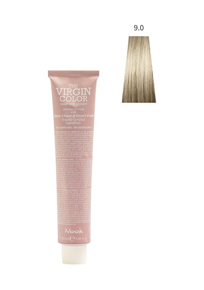 Nook Virgin Color Profesyonel Saç Boyası 100ml -doğal Sarı/açık Kumral Sarısı 9.0- Natural Doğal Sarı