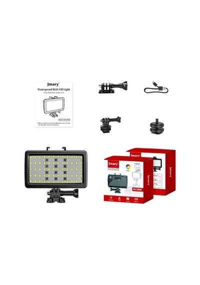 Jmary Fm-72rgb Ipx8 Sertifikalı Rgb Su Altı Kamera Işığı Siyah