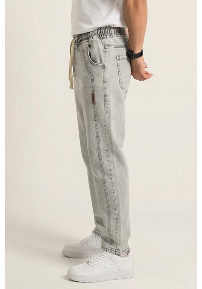 Bigdart Erkek Rahat Kesim Baggy Jean Pantolon 30076 - Taş