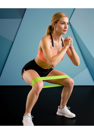 Egzersiz Direnç Bandı Esnek Pilates Fitness Çok Renkli