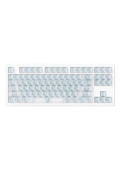 Akko Monsgeek M3 V5 He White Transparent Astroaim Manyetik Switch 8k Hz Hall Effect Hotswap Rgb Kablosuz İngilizce Gaming Klavye