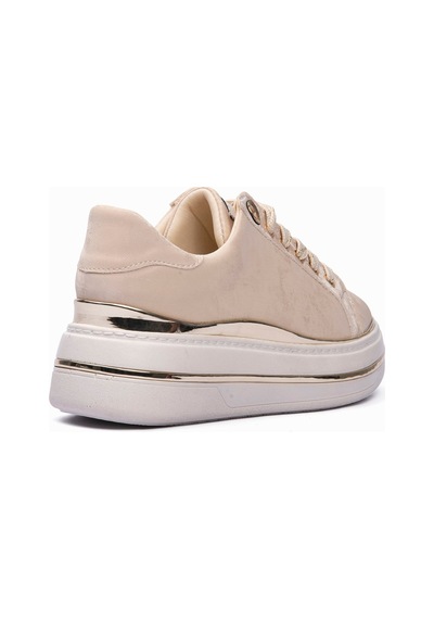 Mubiano Kadın Sneaker Kadife Desenli Gold Detaylı Kalın Tabanlı Spor Ayakkabı Lilium Bej Bej Mubiano Kadın Sneaker Kadife Desenli Gold Detaylı Kalın Tabanlı Spor Ayakkabı Lilium Bej Bej