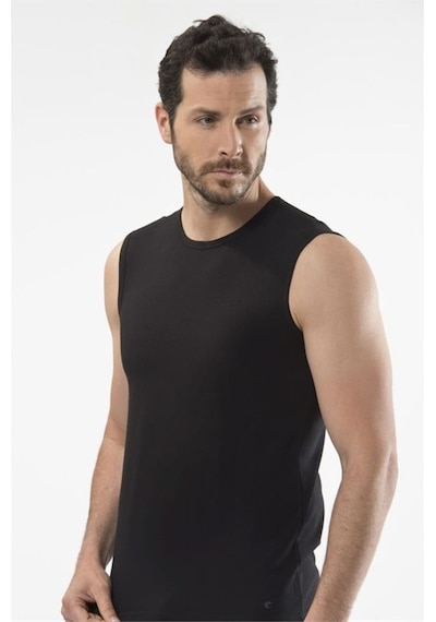 Cacharel 1303 Spor Erkek Bisiklet Yaka - Siyah