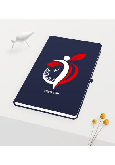 Kişiye Özel Eczacı Temalı Lacivert Defter - 4 Lacivert