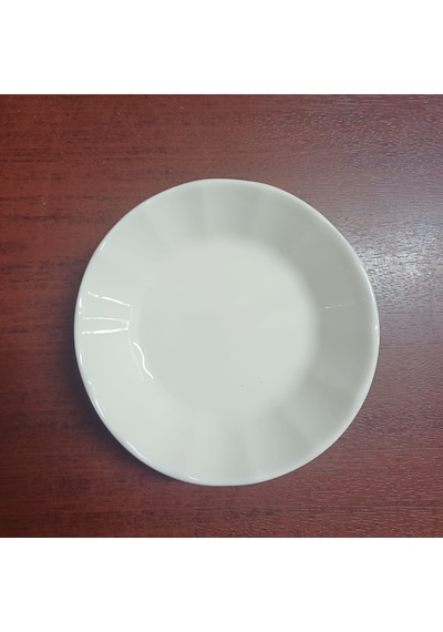 Konak Züccaciye Acem Çay Tabağı Sade Beyaz