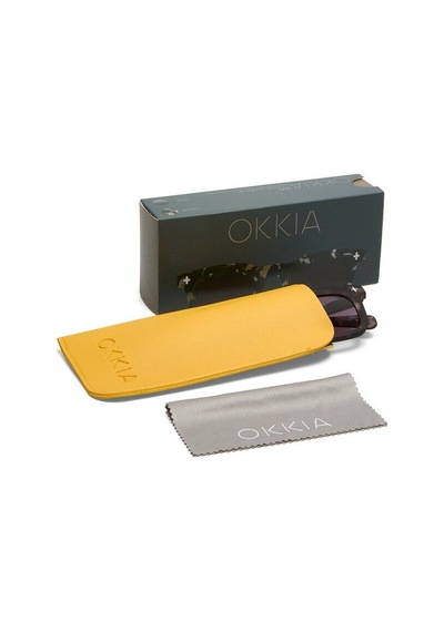 Okkia Firenze Unisex Güneş Gözlüğü Dirty Havana / Lens: Siyah Gradyan Koyu Kahverengi