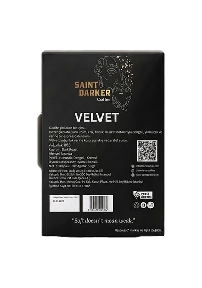 Saint Darker Velvet Kapsül Kahve