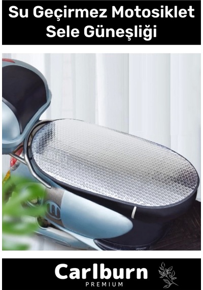 Özel Üretim Pratik Hafif Su Geçirmez Sızdırmaz Motosiklet Sele Koruma Güneşliği - 60 Cm X 35 Cm