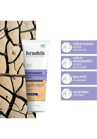 Seramid Kuru Ciltler İçin Nemlendirici Cilt Losyonu 200 Ml