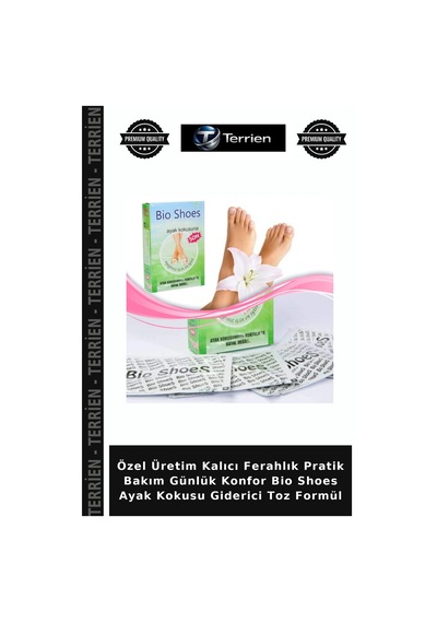 Özel Üretim Kalıcı Ferahlık Pratik Bakım Günlük Konfor Bio Shoes Ayak Kokusu Giderici Toz Formül