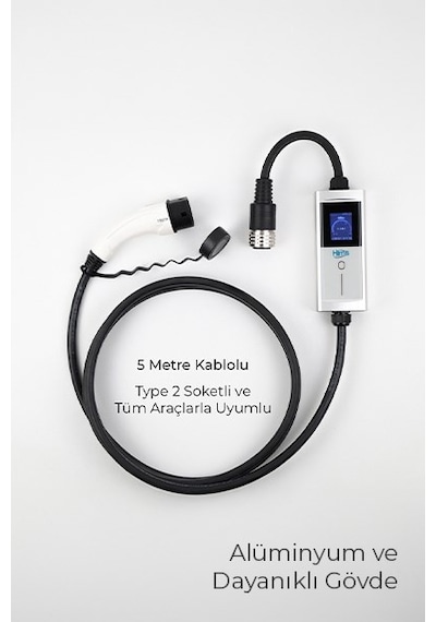 Hims Hctk-22-g 22kw Tip 2 Soketli Taşınabilir Elektrikli Araç Şarj Cihazı
