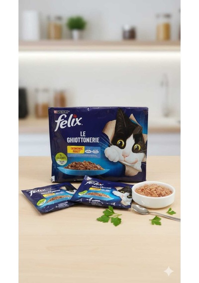 Multipack Pouch Somonlu Ve Ton Balıklı Yetişkin Kedi Konservesi 4x85 Gr 340gr 12 Li