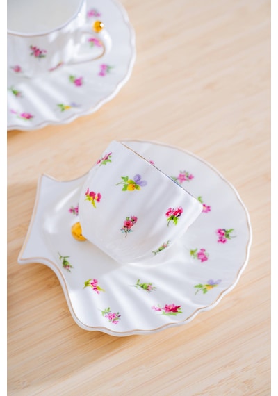 Acar Ladurée 6 Kişilik Kahve Fincan Takımı - 75 Ml Renkli
