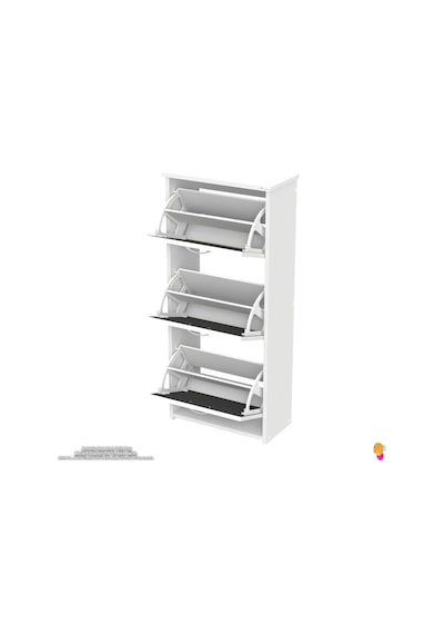 Modilayn West Asma Antre 52x116x26 Cm Lik 3 Düşer Kapak 6 Göz Bölmeli Ayakkabılık Antrasit Modilayn West Asma Antre 52x116x26 Cm Lik 3 Düşer Kapak 6 Göz Bölmeli Ayakkabılık Antrasit