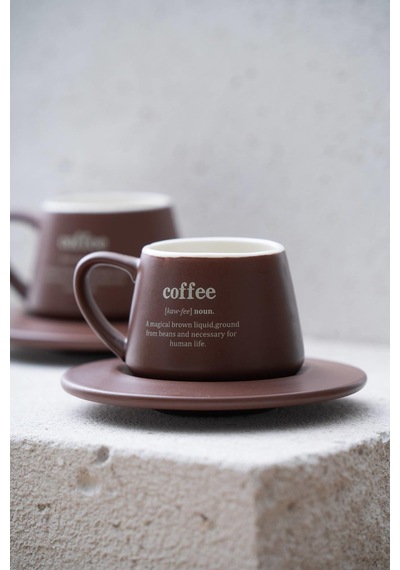 Acar 7459 Blush 2 Li Kahve Fincan Takımı Bordo Mavi