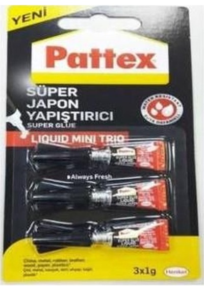 Pattex Süper Japon Yapıştırıcı Mini Trio 3X1 Gr