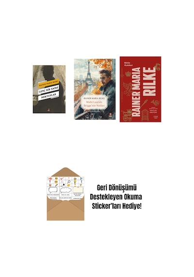 Genç Bir Şaire Mektuplar + Malte Laurids Brigge'nin Notları + Bütün Öyküleri - Rainer Maria Rilke Ciltli + Okuma Sticker'ları