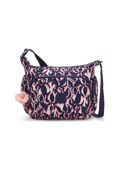 Kipling Kıplıng Gabb Orta Boy Omuz Çantası Desenli Palm Mood Desenli Çok Renkli