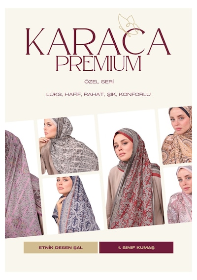 Premium Lux Original Etnik Desen Şal Vual İpek, 1. Sınıf, Hafif, Rahat, Şık, Tesettür Giyim Pembe