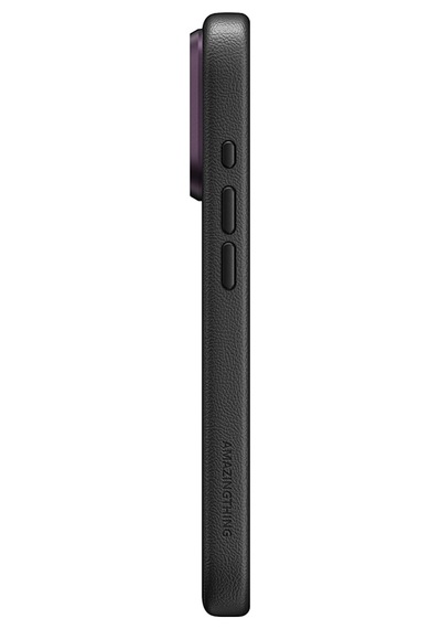 İphone 18 Pro Kılıf M-safe Özellikli Airbag Tasarımlı Amazingthing Glamour Slens Serisi Kapak Mor