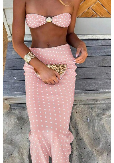 Alyana Brazilian Bikini Üçlü Set - Pembe