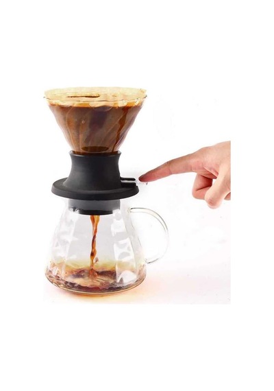Cam Kahve Dripper Kahve Damlatıcı Demleme Aleti, 200 Ml