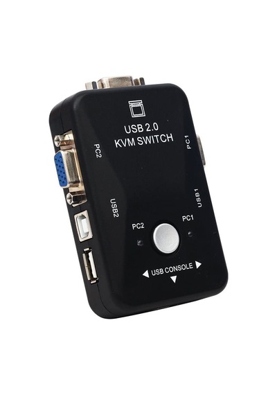 2 Port Usb Kvm Switch, 2 Kasa 1 Monitör Switch, 2 Bilgisayarı Tek Elden Yönetin