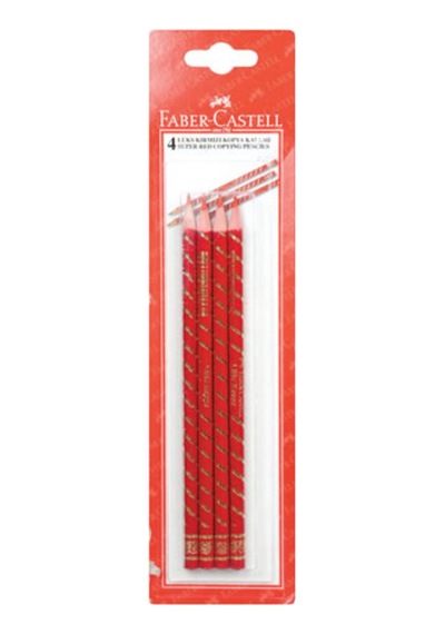 Faber Castell Süper Kırmızı Kalem 4'lü