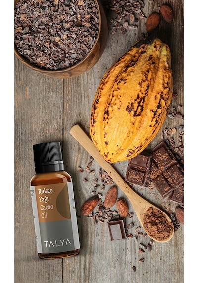 Talya Soğuk Sıkım %100 Saf ve Doğal Bronzluk Kakao Yağı 20 ML