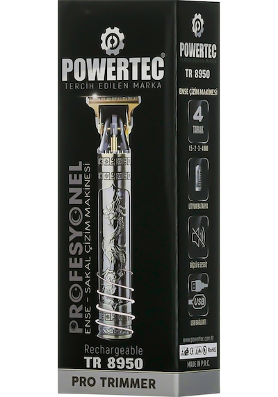 Powertec TR-8950 Saç Sakal Ense Vücut Tıraş Makinesi