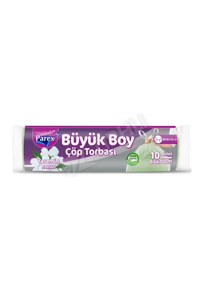 2 Adet Parex Büzgülü Çöp Torbası Yasemin Kokulu Büyük Boy 10'lu