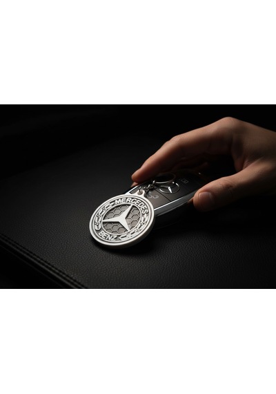 Mercedes Logo Anahtarlık 3d Baskı Mercedes Benz Uyumlu Şık Araç Anahtarlığı